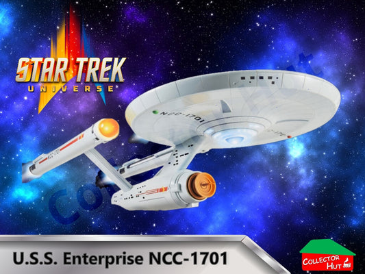 Star Trek Universe USS Enterprise NCC-1701 18" Model with Lights, Sounds & Stand