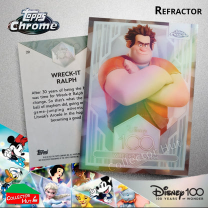 Disney 100 Topps Chrome 2023 REFRACTOR Cards 1-100 Pick Singles