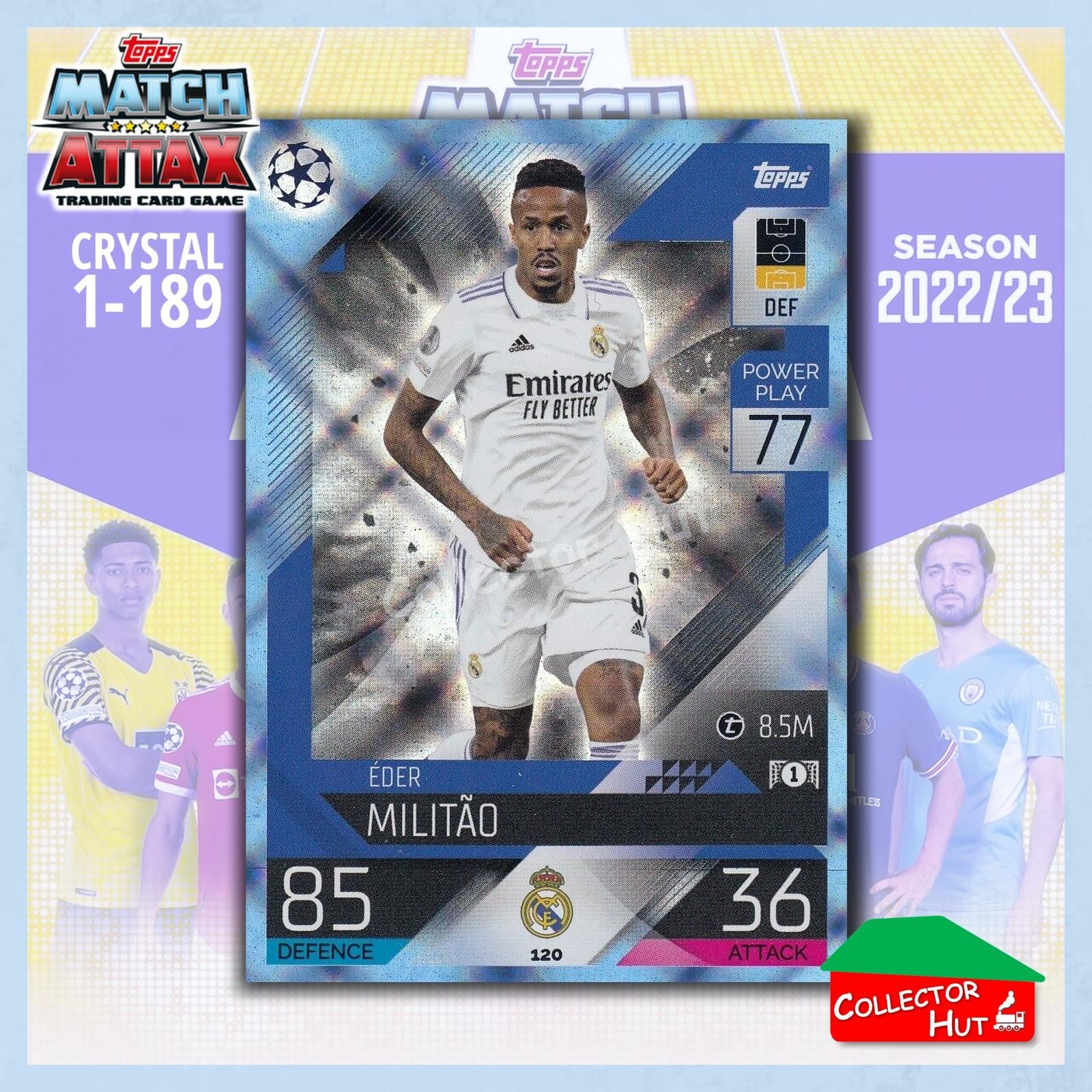 Topps Match Attax Europa Champions League 2022/23 Crystal Parallel Cards 1-189