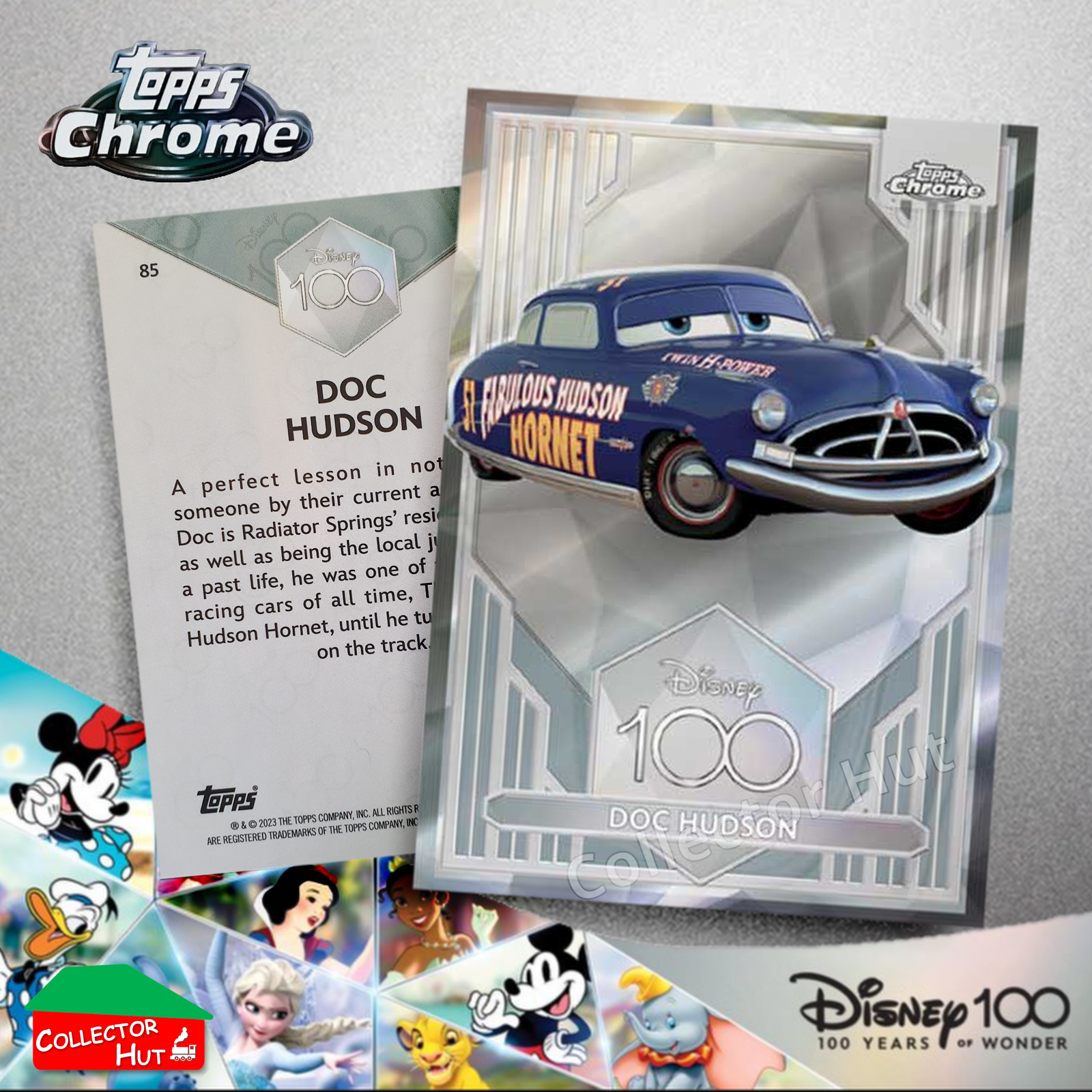 Disney 100 Topps Chrome 2023 Base Cards 1-100 Pick Singles to Complete Your Set
