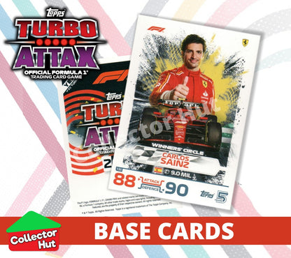 Topps Turbo Attax Formula 1 F1 2024 #1-166 Base Cards YOU CHOOSE