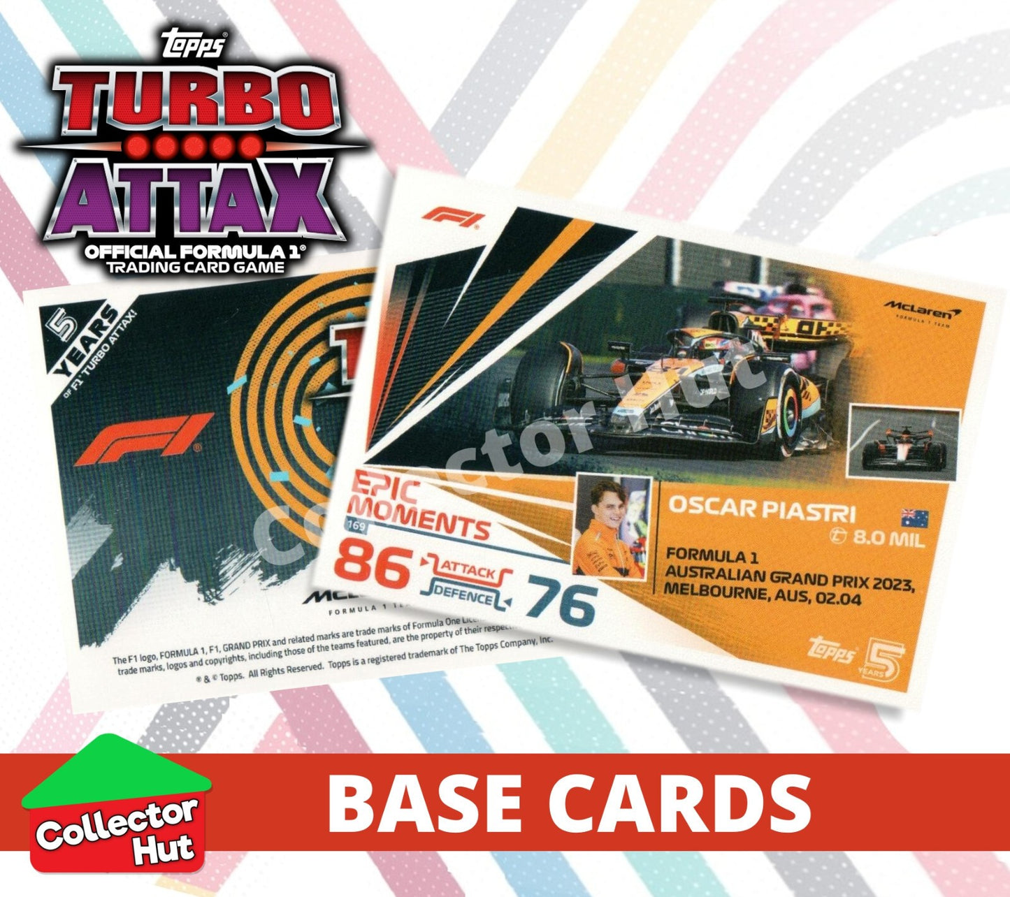 Topps Turbo Attax Formula 1 F1 2024 #167-312 Base Cards YOU CHOOSE