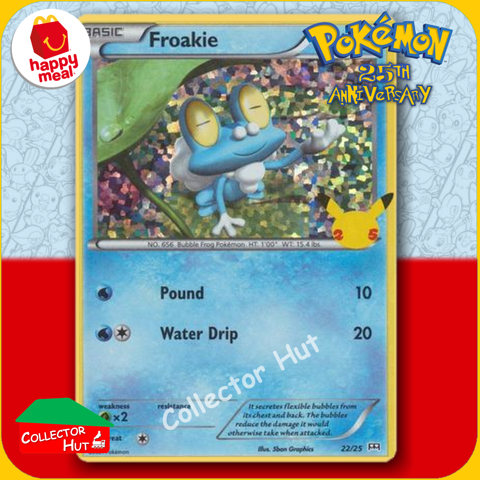 McDonald's Happy Meal 2021 Pokémon 25th Anniversary Trading Cards You Choose