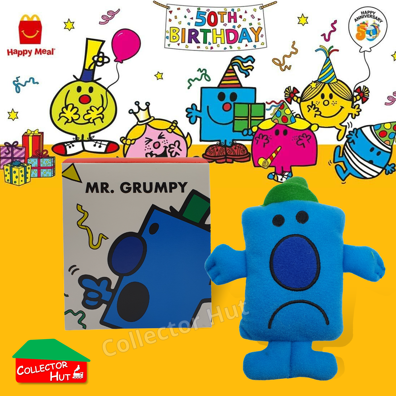 McDonalds Happy Meal Mr Men Little Miss 2024 & 2021 50th Anniversary Plush Toys