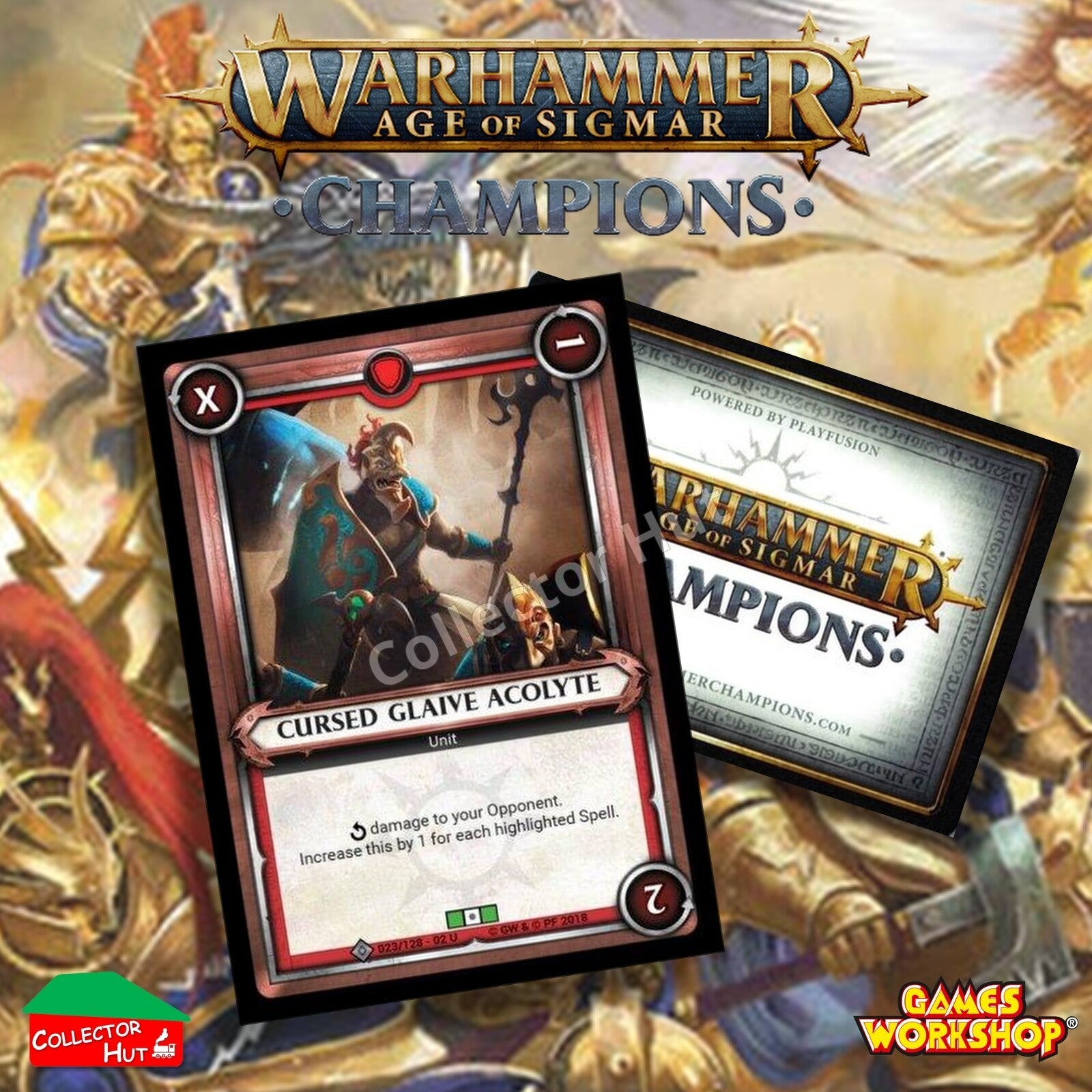 Warhammer Age of Sigmar: Champions Wave 2 ONSLAUGHT Trading Cards CHOOSE SINGLES