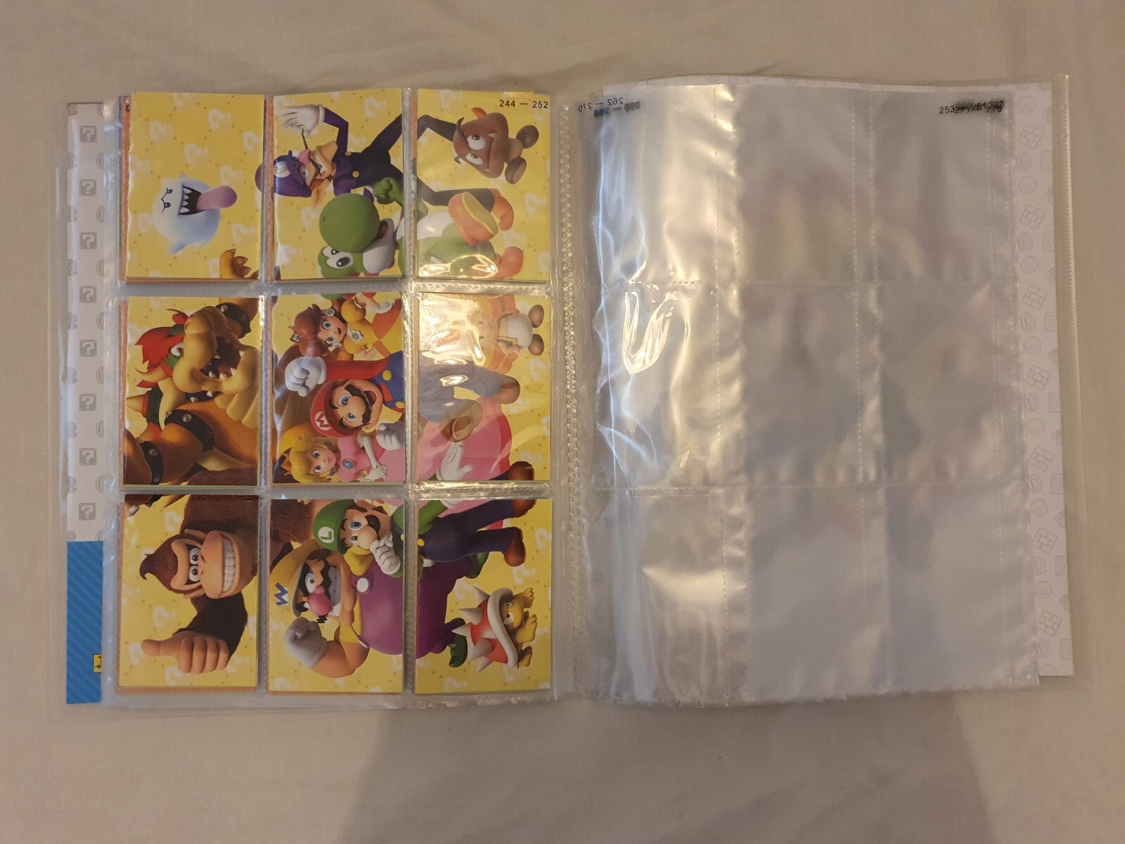 PANINI Super Mario Trading Cards COMPLETE BASE SET with Puzzle Cards