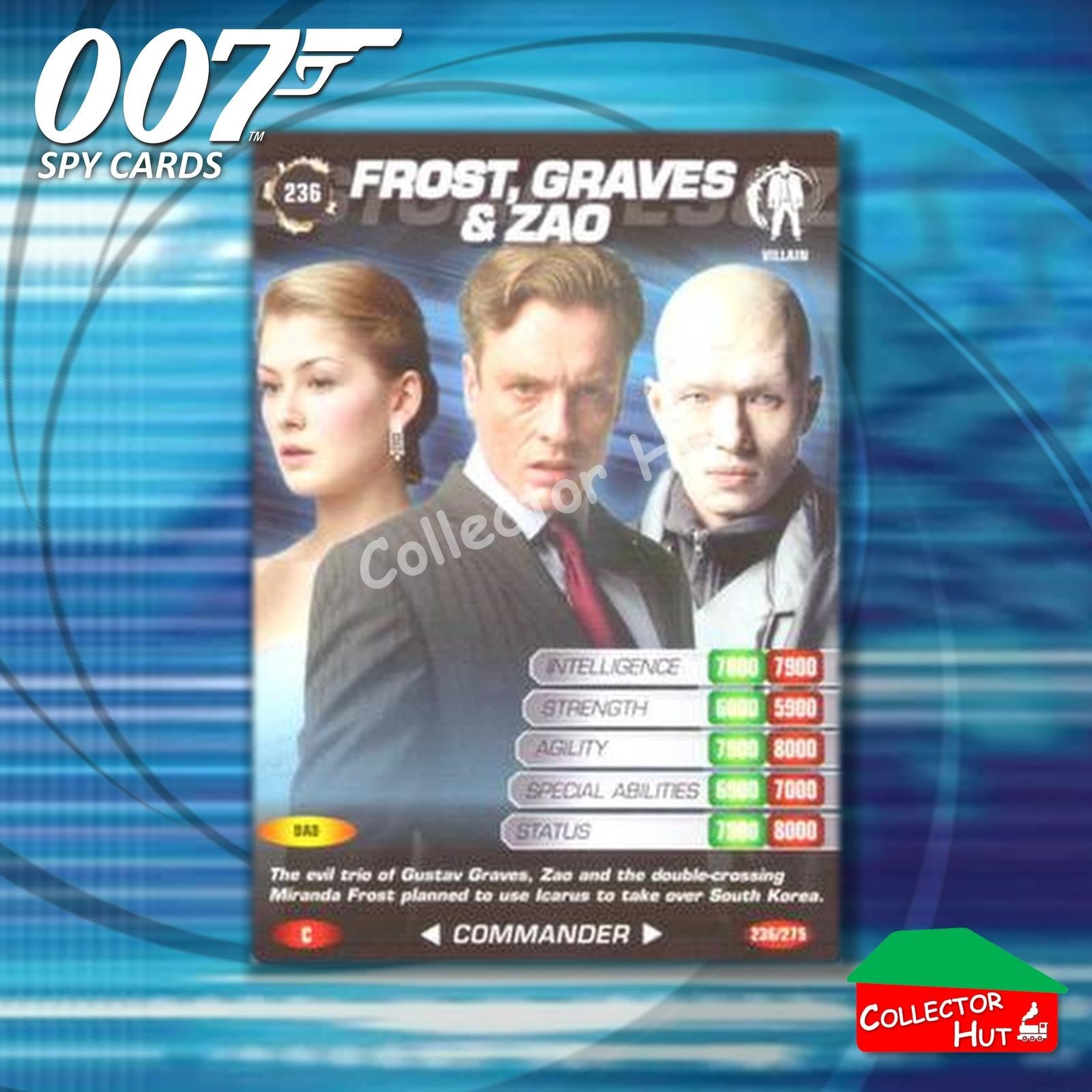 James Bond 007 Commander Spy Cards BASE COMMON YOU CHOOSE