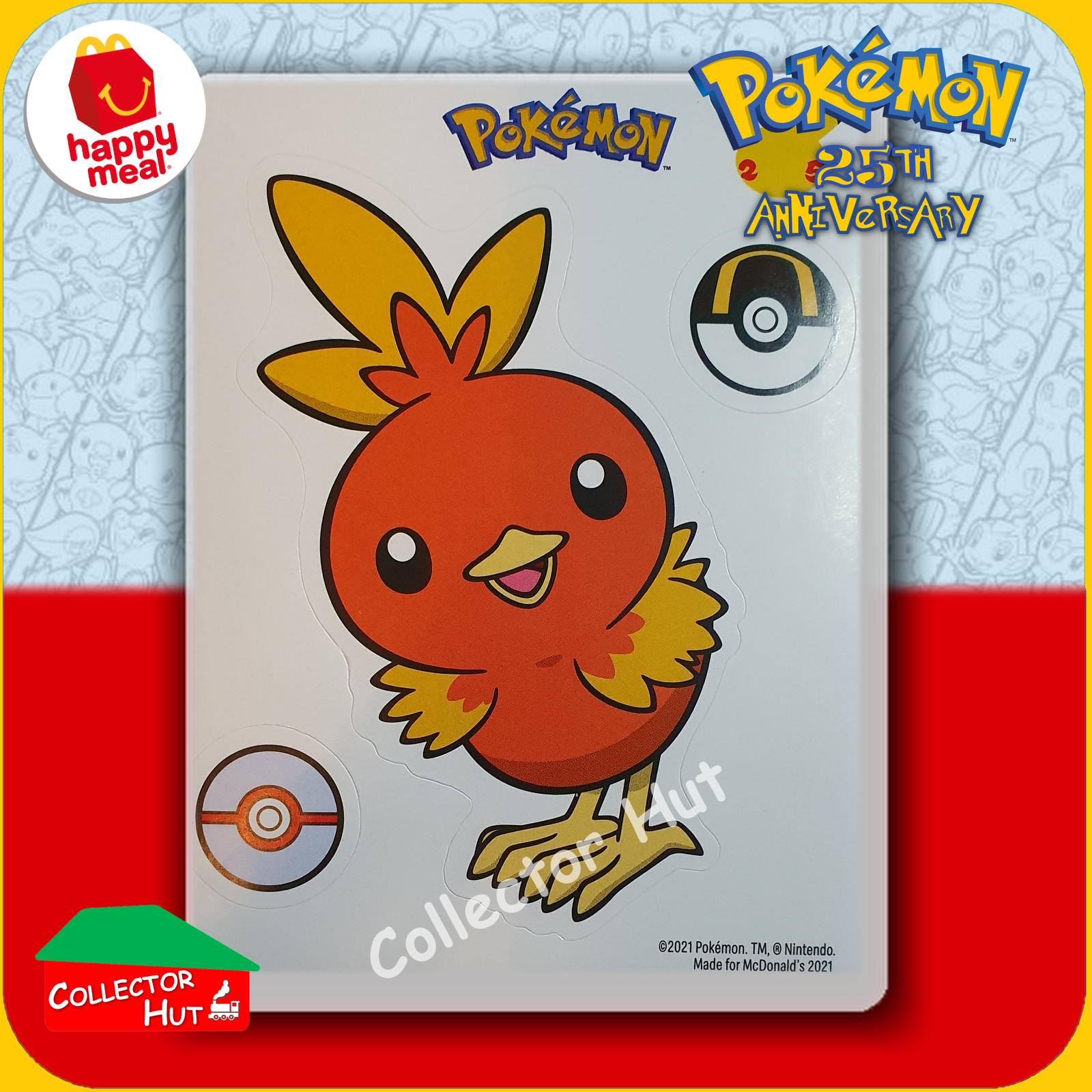 McDonald's Happy Meal 2021 Pokémon 25th Anniversary Trading Cards You Choose