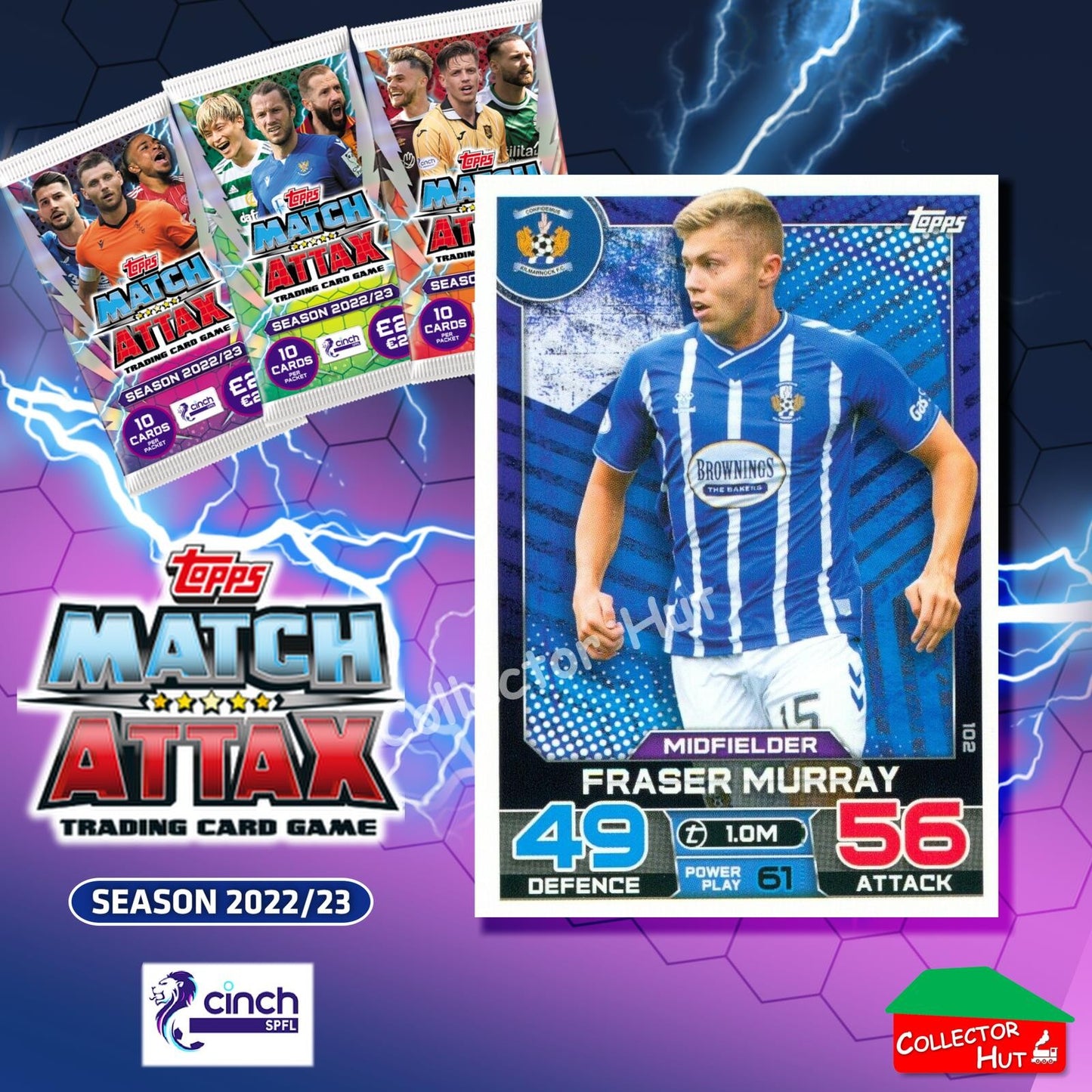 TOPPS MATCH ATTAX SPFL 2022/23 #1-162 Choose Your Card