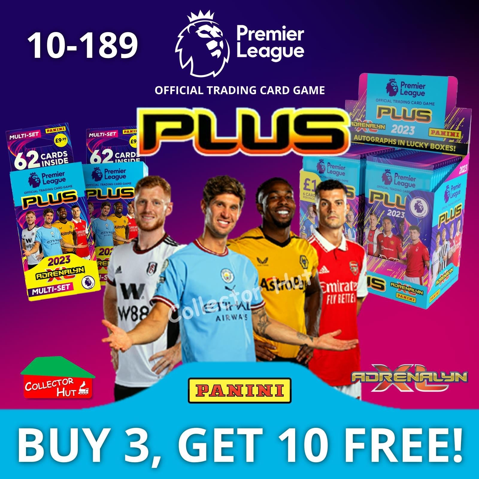 Panini Premier League Adrenalyn XL PLUS 2023 2022/23 Base Cards #10 - #189