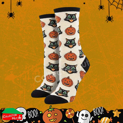 Happy Crew Socks Novelty HALLOWEEN Cotton Blend Anti-Odor Unisex CUSTOM Gift Set