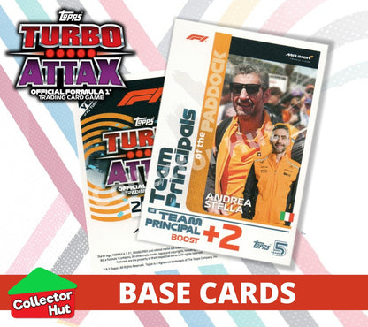 Topps Turbo Attax Formula 1 F1 2024 #1-166 Base Cards YOU CHOOSE