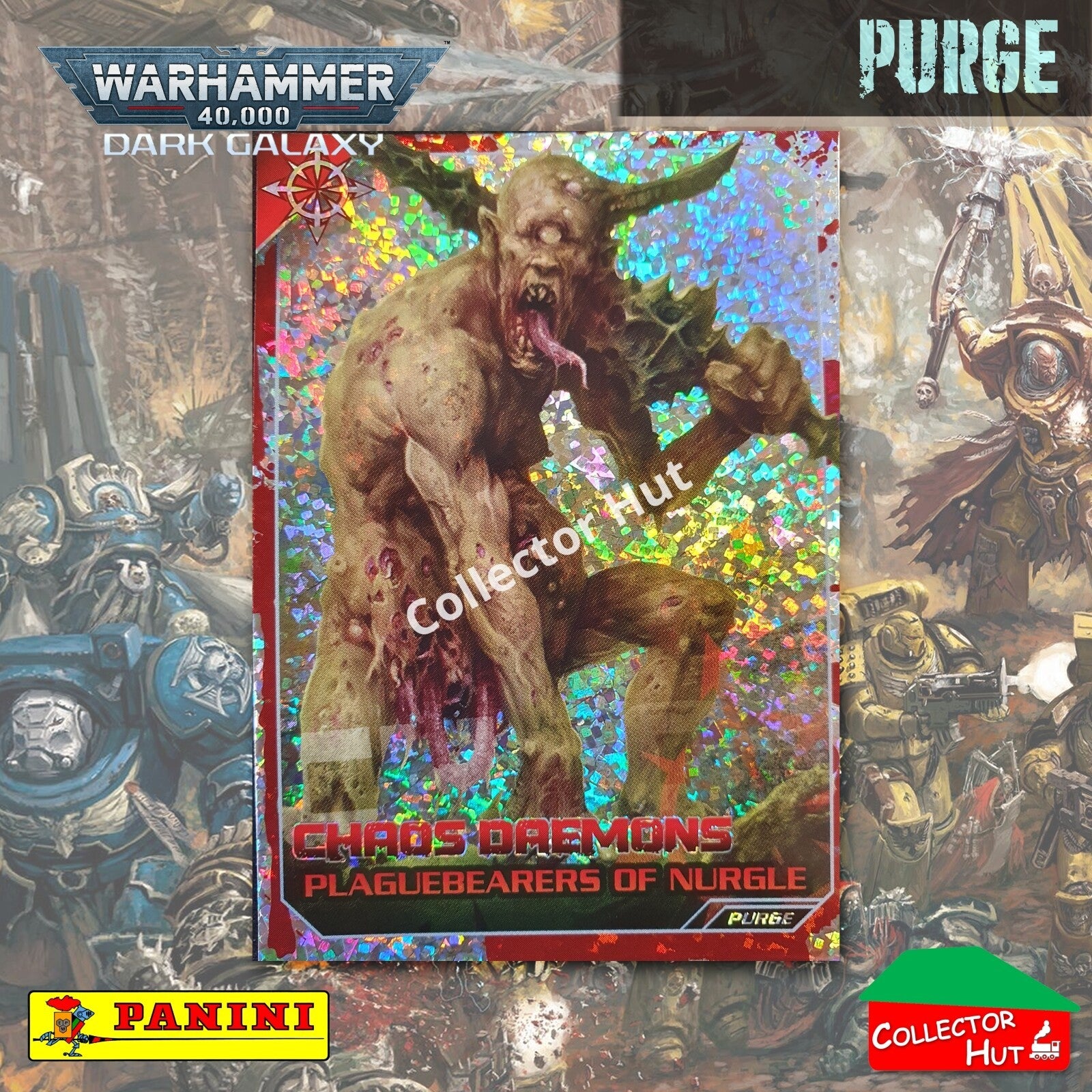 PANINI Warhammer 40,000 Dark Galaxy Parallel Trading Card Crusade Vanguard Purge