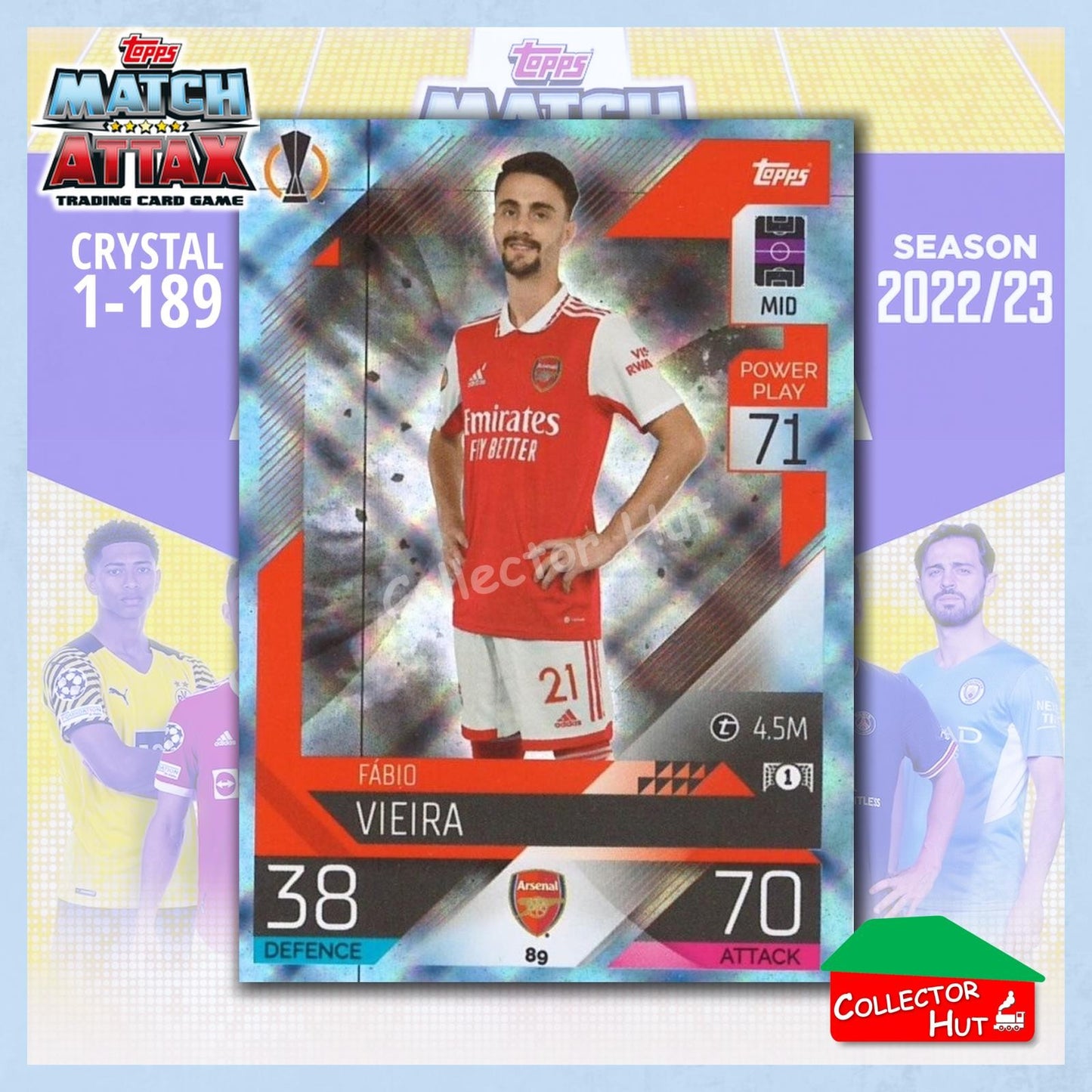Topps Match Attax Europa Champions League 2022/23 Crystal Parallel Cards 1-189