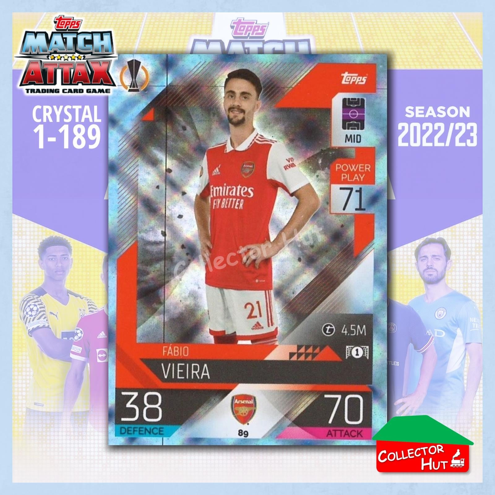Topps Match Attax Europa Champions League 2022/23 Crystal Parallel Cards 1-189