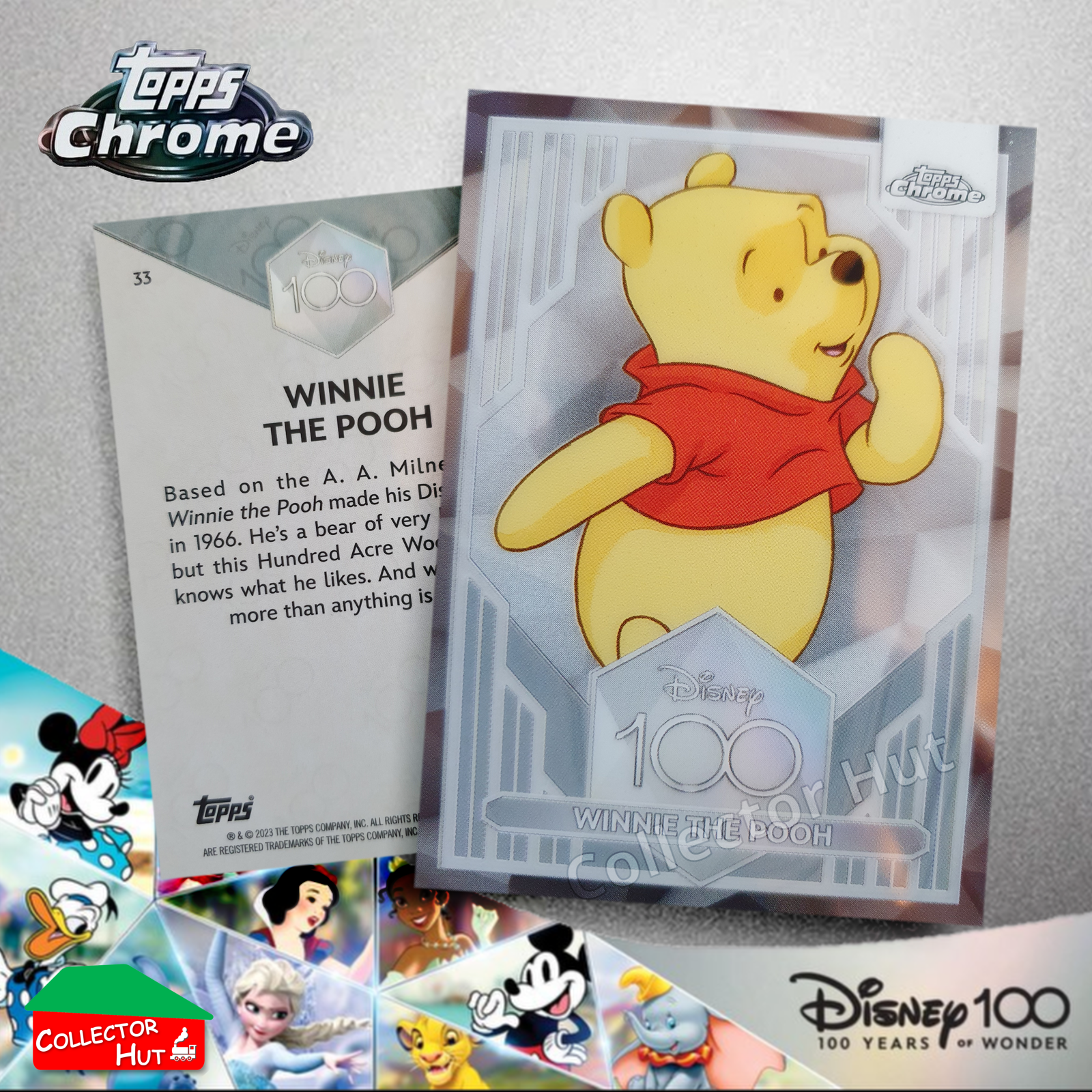 Disney 100 Topps Chrome 2023 Base Cards 1-100 Pick Singles to Complete Your Set