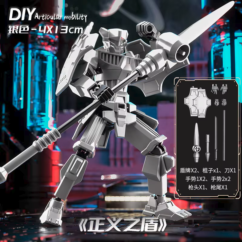 Shapeshift Robots Constructable Posable Action Figures for Art & Build Play