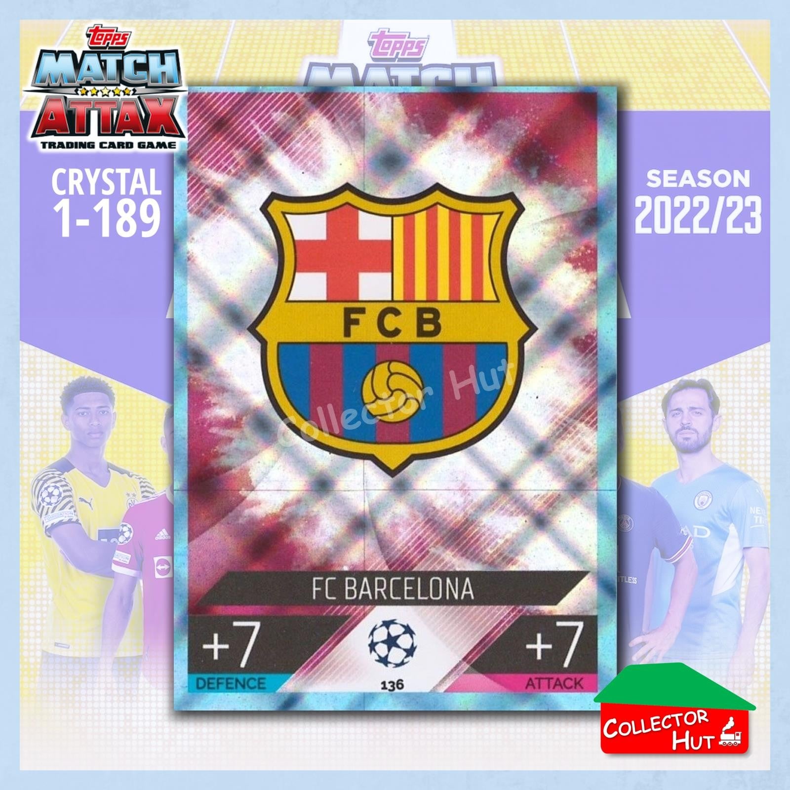 Topps Match Attax Europa Champions League 2022/23 Crystal Parallel Cards 1-189