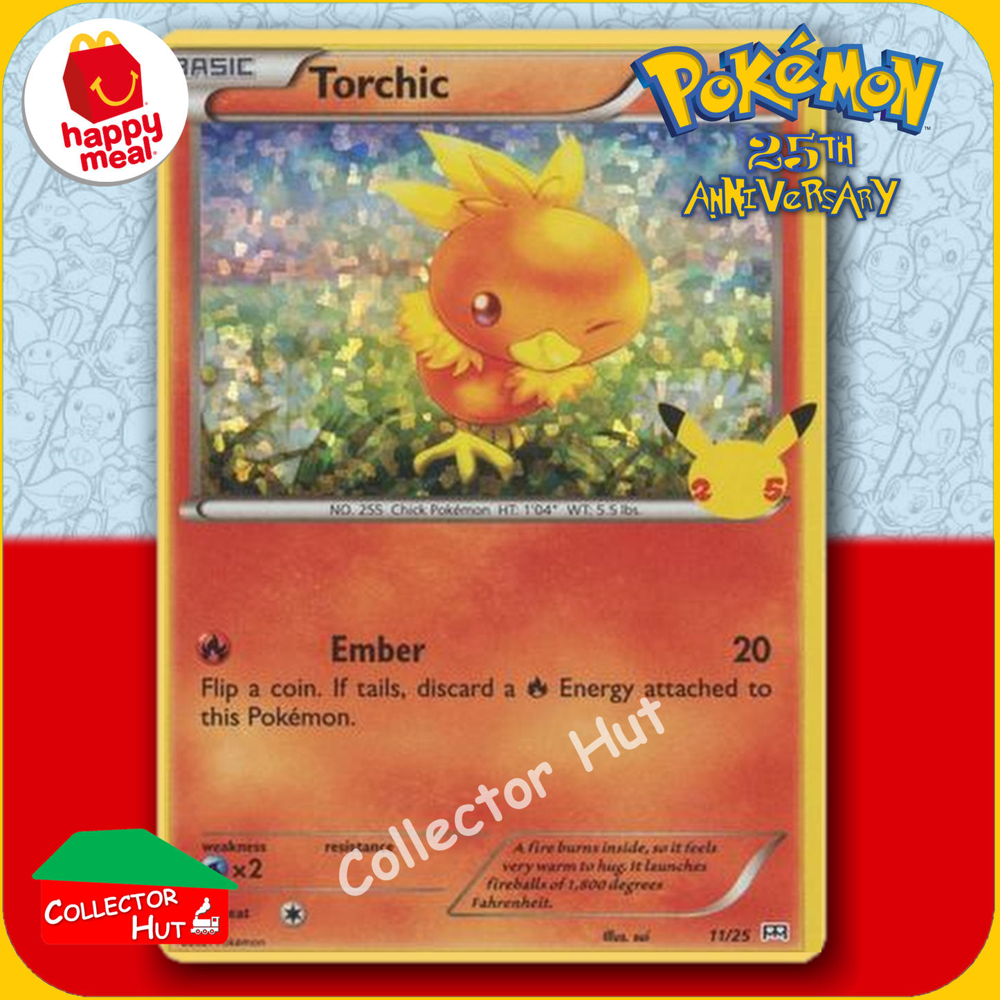 McDonald's Happy Meal 2021 Pokémon 25th Anniversary Trading Cards You Choose