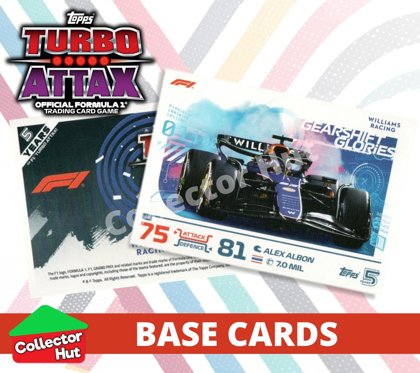 Topps Turbo Attax Formula 1 F1 2024 #1-166 Base Cards YOU CHOOSE