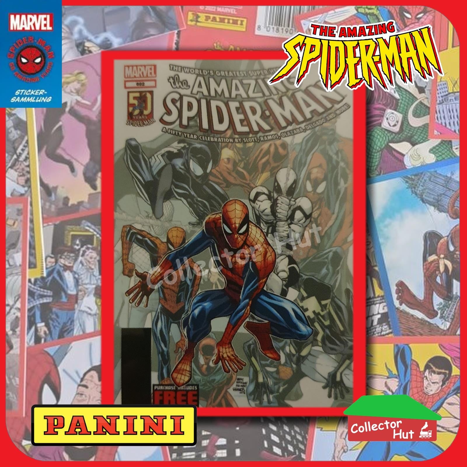 Panini The Amazing Spider-Man 60th Anniversary Sticker Collection Singles