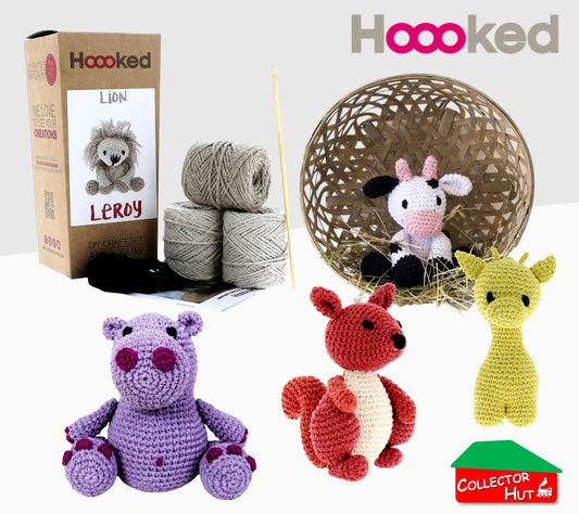 HOOKED Animal Crochet Kit DIY Craft Set