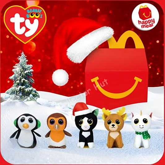 McDonald's Happy Meal Christmas Beanie Boo Plush Toys X10 COMPLETE TY