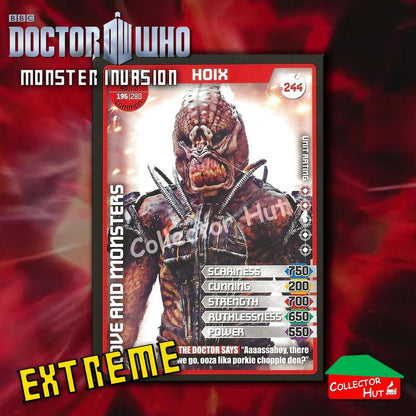 DOCTOR WHO Monster Invasion EXTREME Cards 166-344 New Fresh & Sleeved YOU CHOOSE