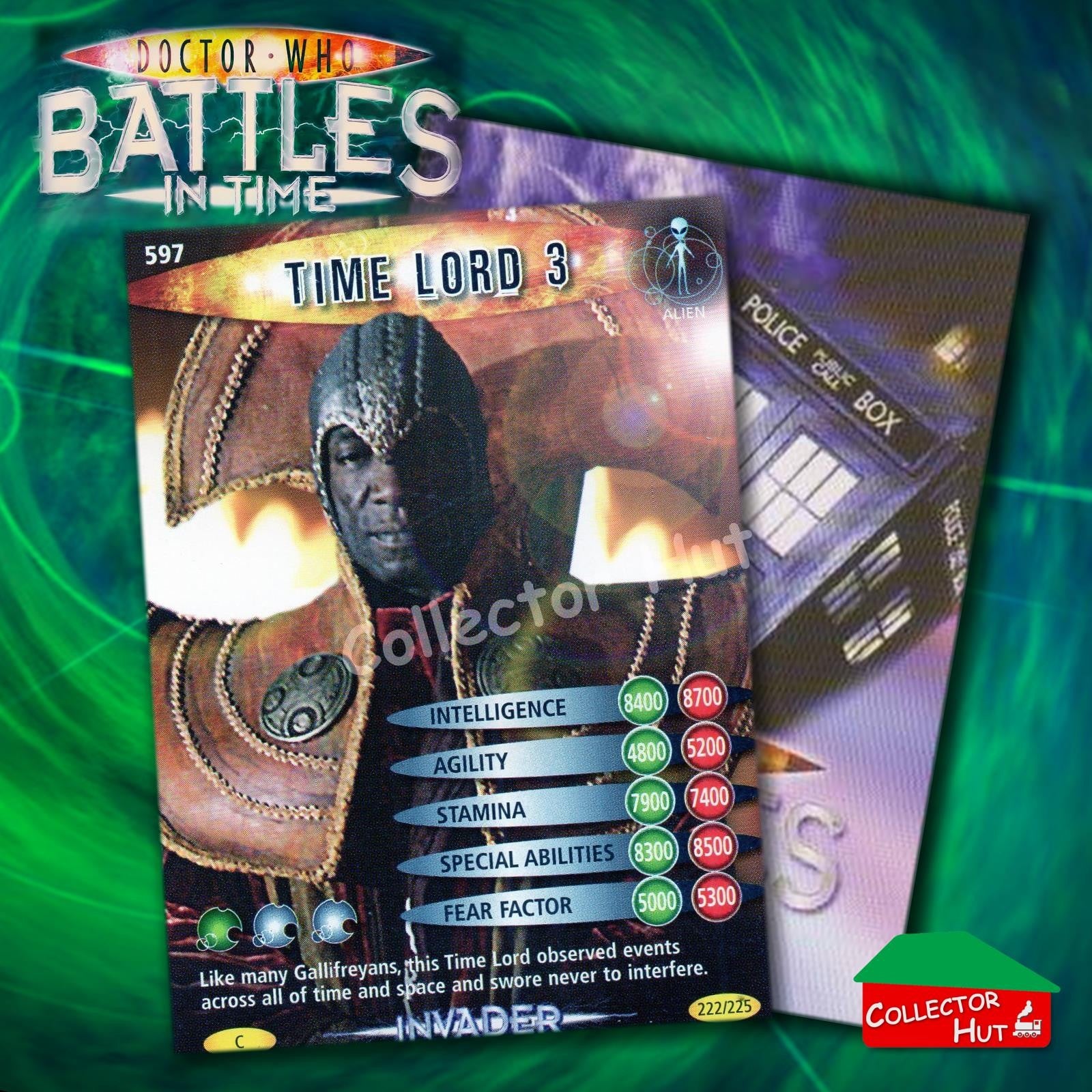 DOCTOR WHO Battles in Time #376-600 INVADER RARE & COMMON CARDS YOU CHOOSE