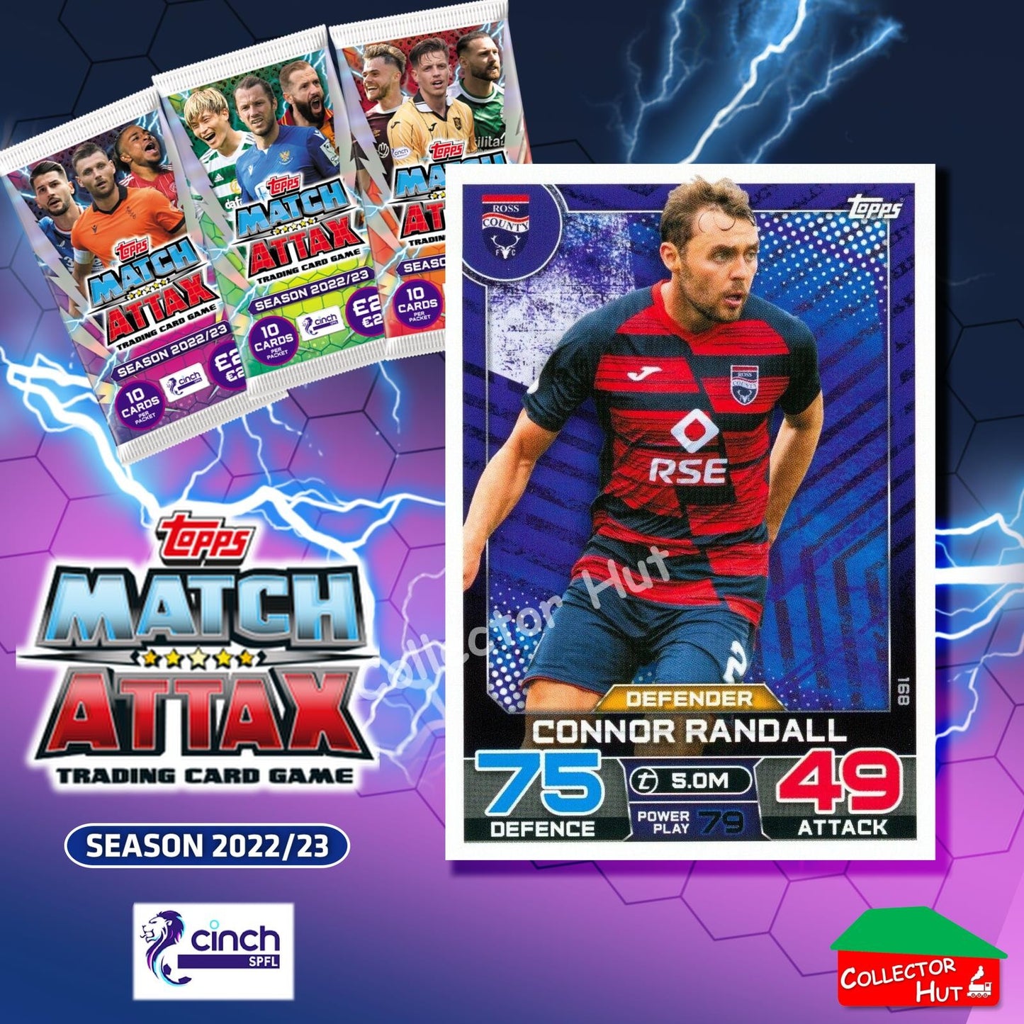 TOPPS MATCH ATTAX SPFL 2022/23 #163-264 Choose Your Card