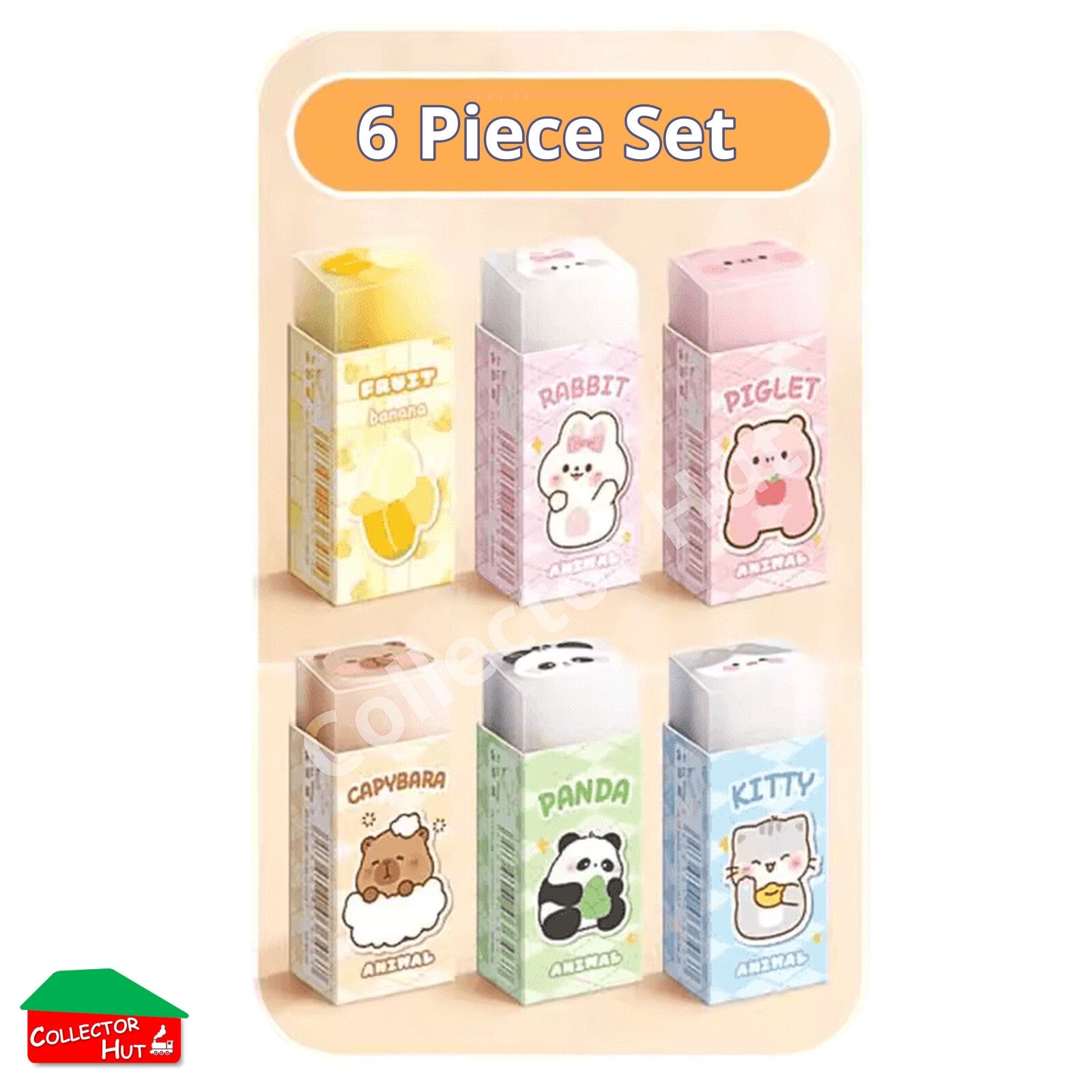 Novelty Sandwich Erasers 3pcs 5pcs 6pcs School Gift Party Bag Stocking Fillers
