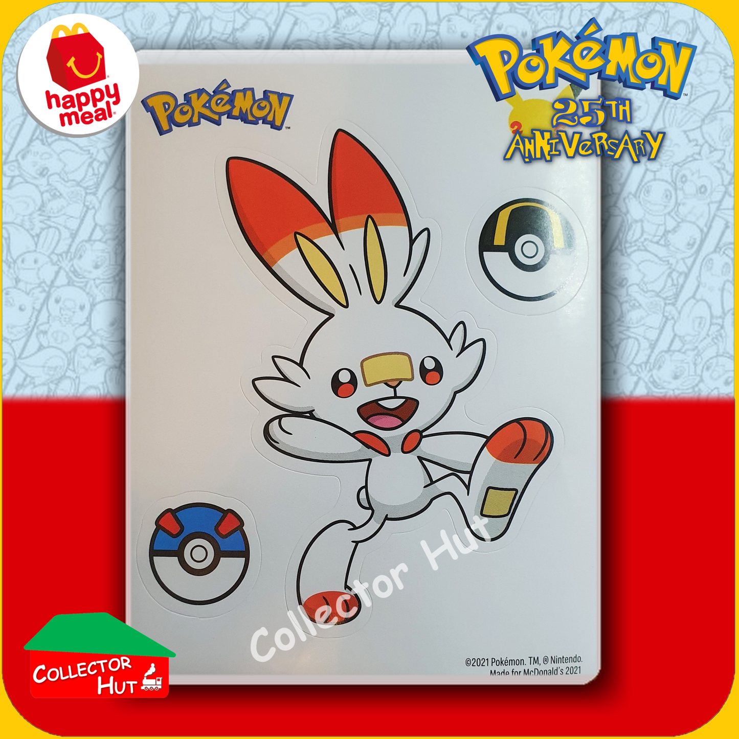 McDonald's Happy Meal 2021 Pokémon 25th Anniversary Trading Cards You Choose