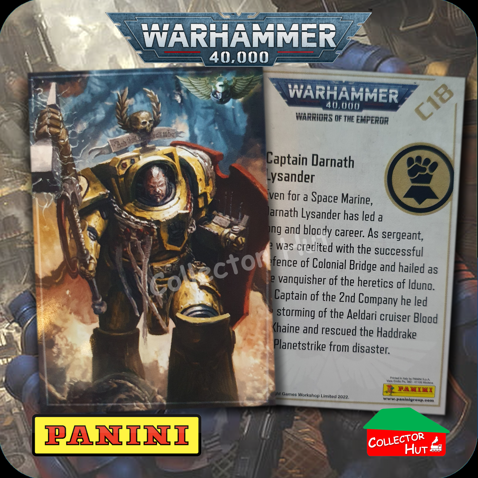 PANINI Warhammer 40,000 40k Warriors of the Emperor Trading Cards You Choose