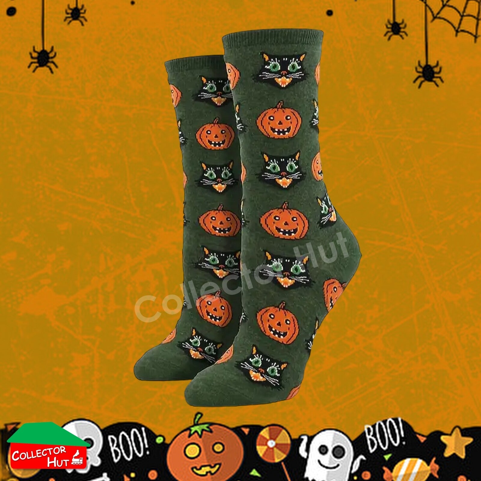 Happy Crew Socks Novelty HALLOWEEN Cotton Blend Anti-Odor Unisex CUSTOM Gift Set