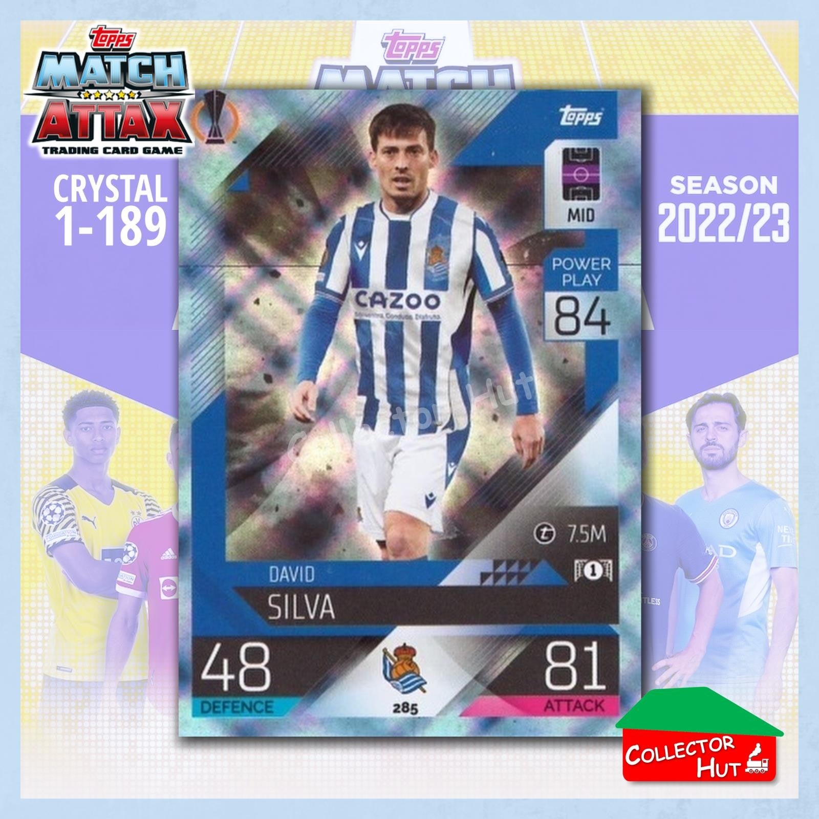 Topps Match Attax Europa Champions League 2022/23 Crystal Parallel Cards 190-387