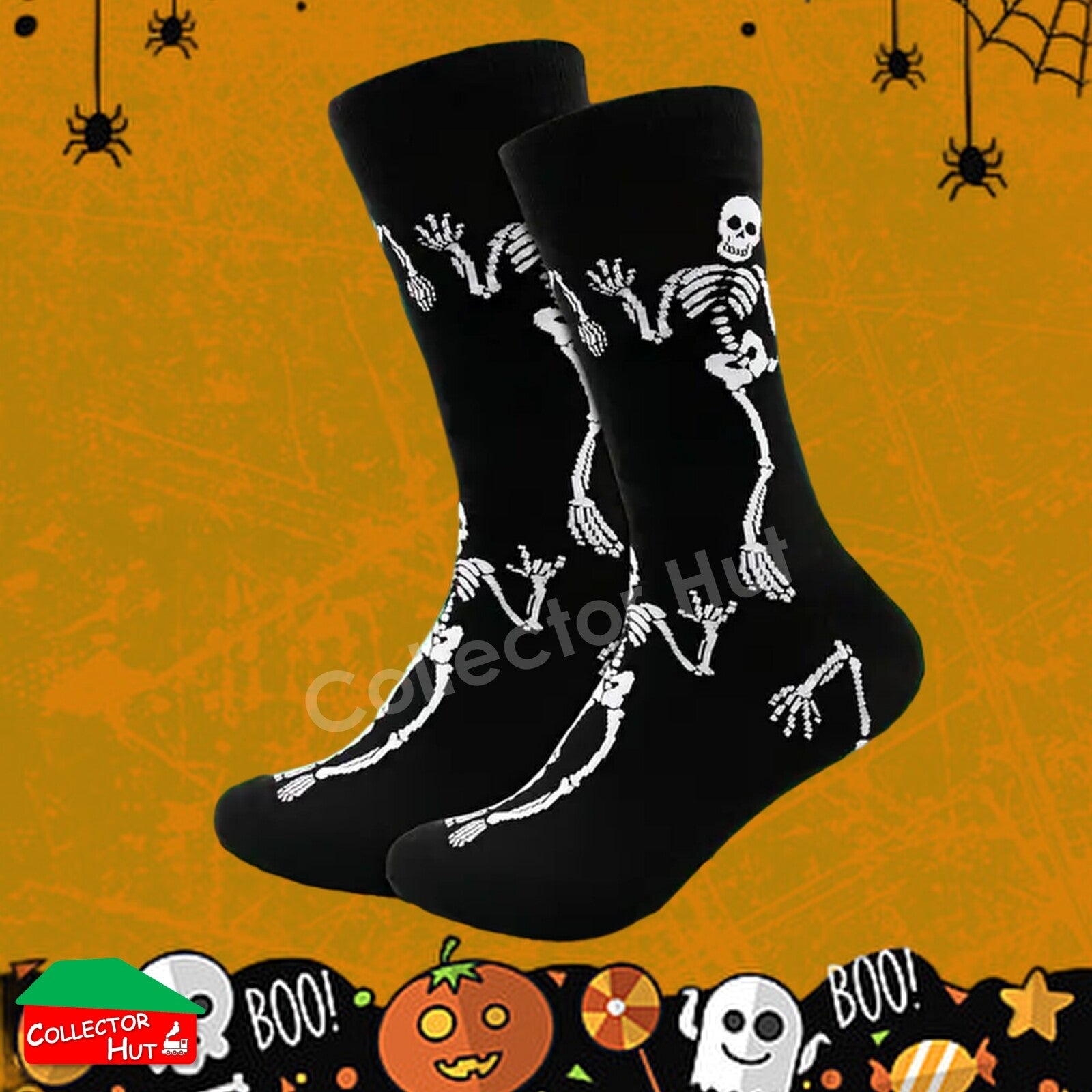 Happy Crew Socks Novelty HALLOWEEN Cotton Blend Anti-Odor Unisex CUSTOM Gift Set