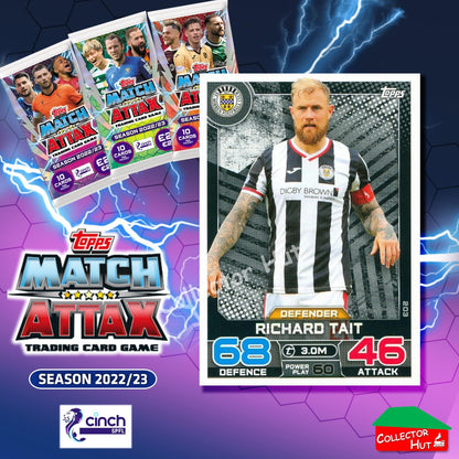 TOPPS MATCH ATTAX SPFL 2022/23 #163-264 Choose Your Card