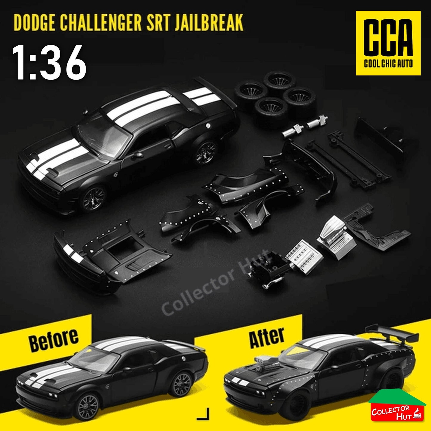 Dodge Challenger SRT Jailbreak 1:36 Scale Official Die Cast Model Kit CCA