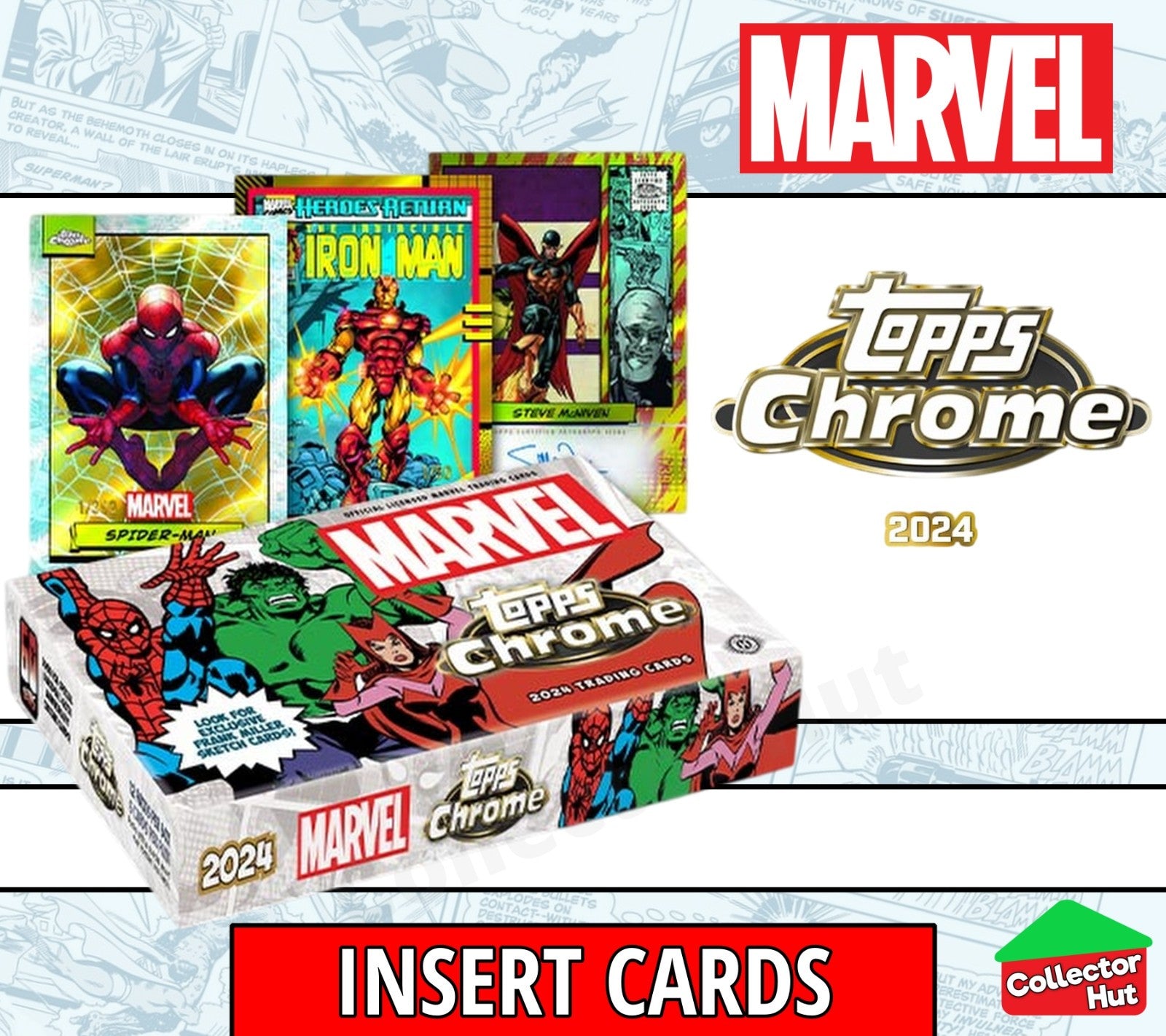 Marvel Topps Chrome 2024 INSERT Card Collection YOU CHOOSE