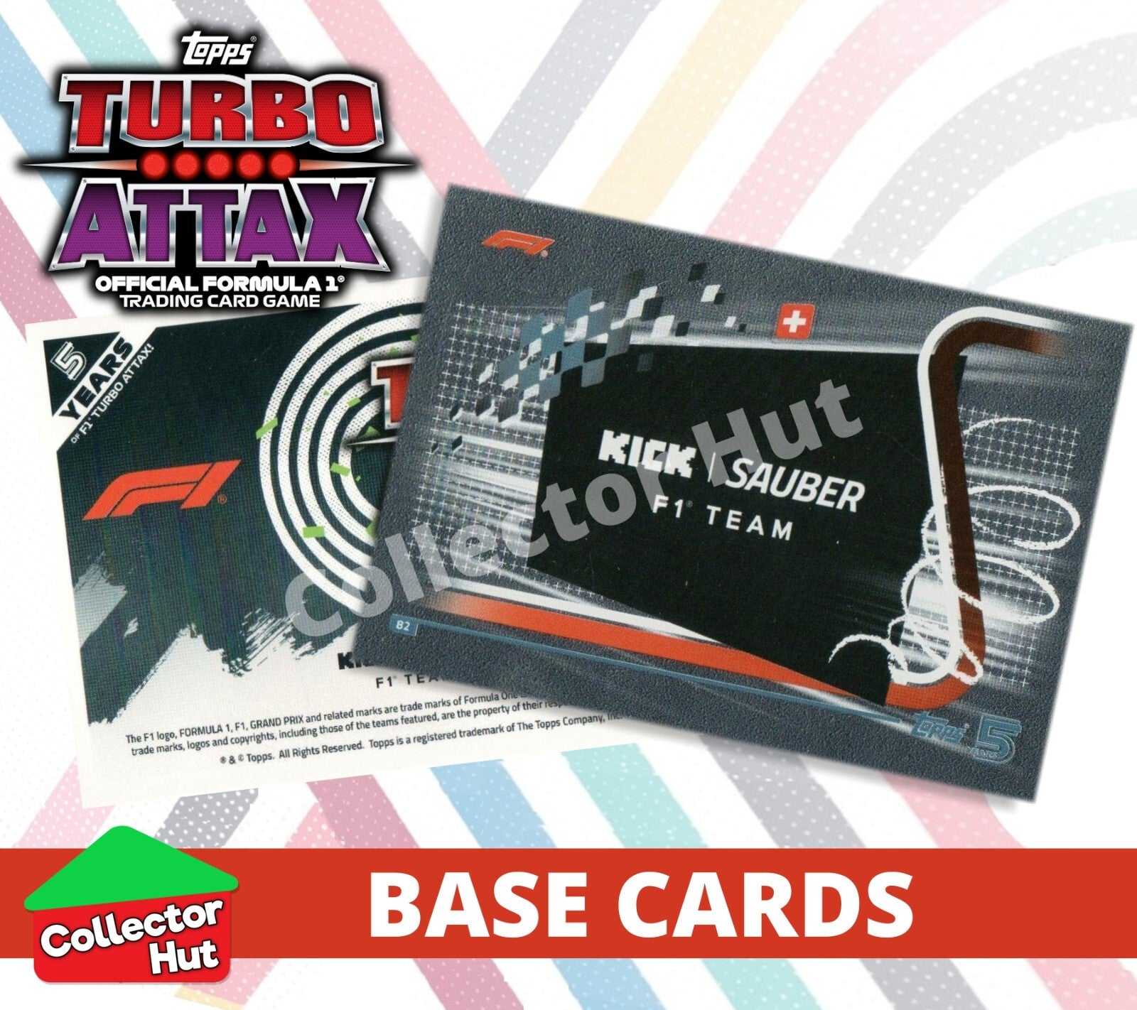 Topps Turbo Attax Formula 1 F1 2024 #1-166 Base Cards YOU CHOOSE