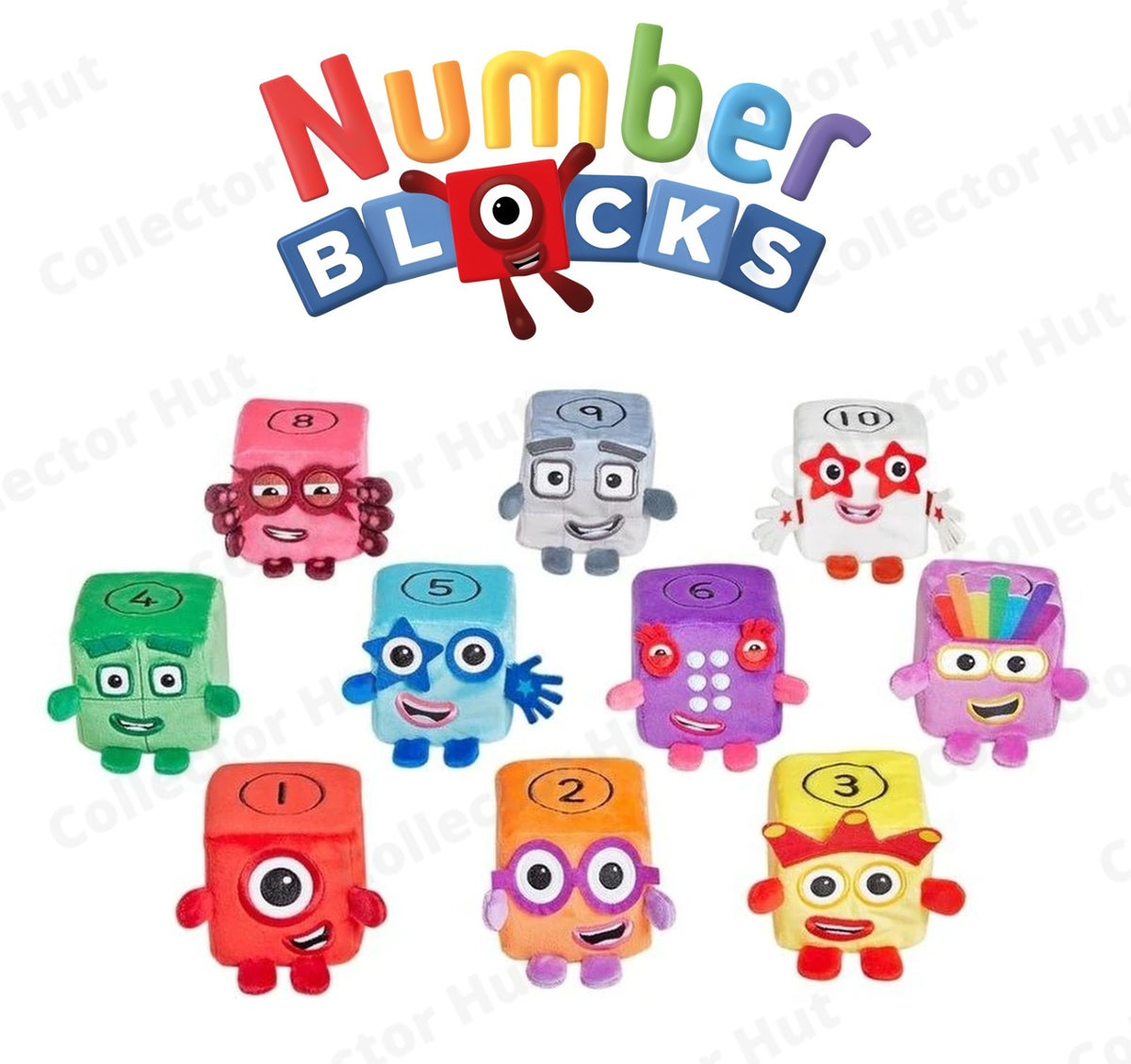Numberblocks Blocklets Plush Toys on to Ten Soft Educational Plush Collectibles