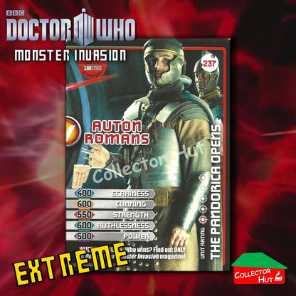 DOCTOR WHO Monster Invasion EXTREME Cards 166-344 New Fresh & Sleeved YOU CHOOSE