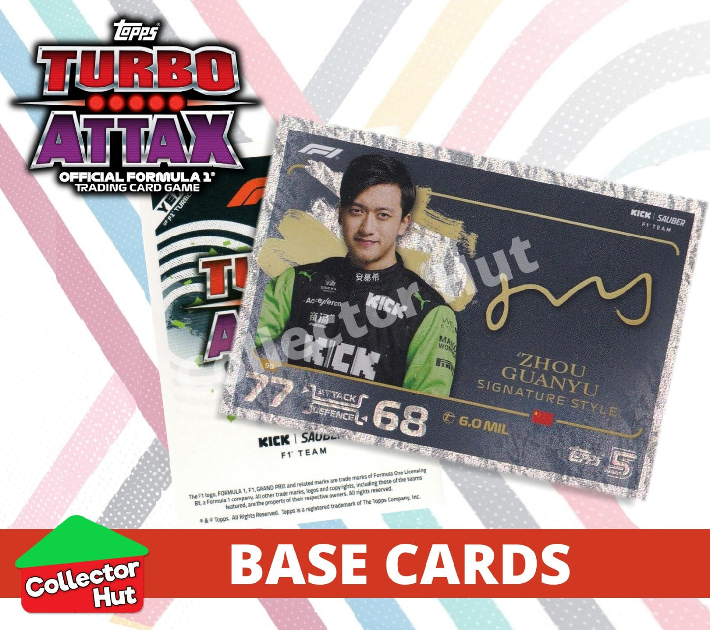 Topps Turbo Attax Formula 1 F1 2024 #1-166 Base Cards YOU CHOOSE