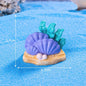 Mini Aquarium Medium Decorations Boats Planes Huts Coral Shells