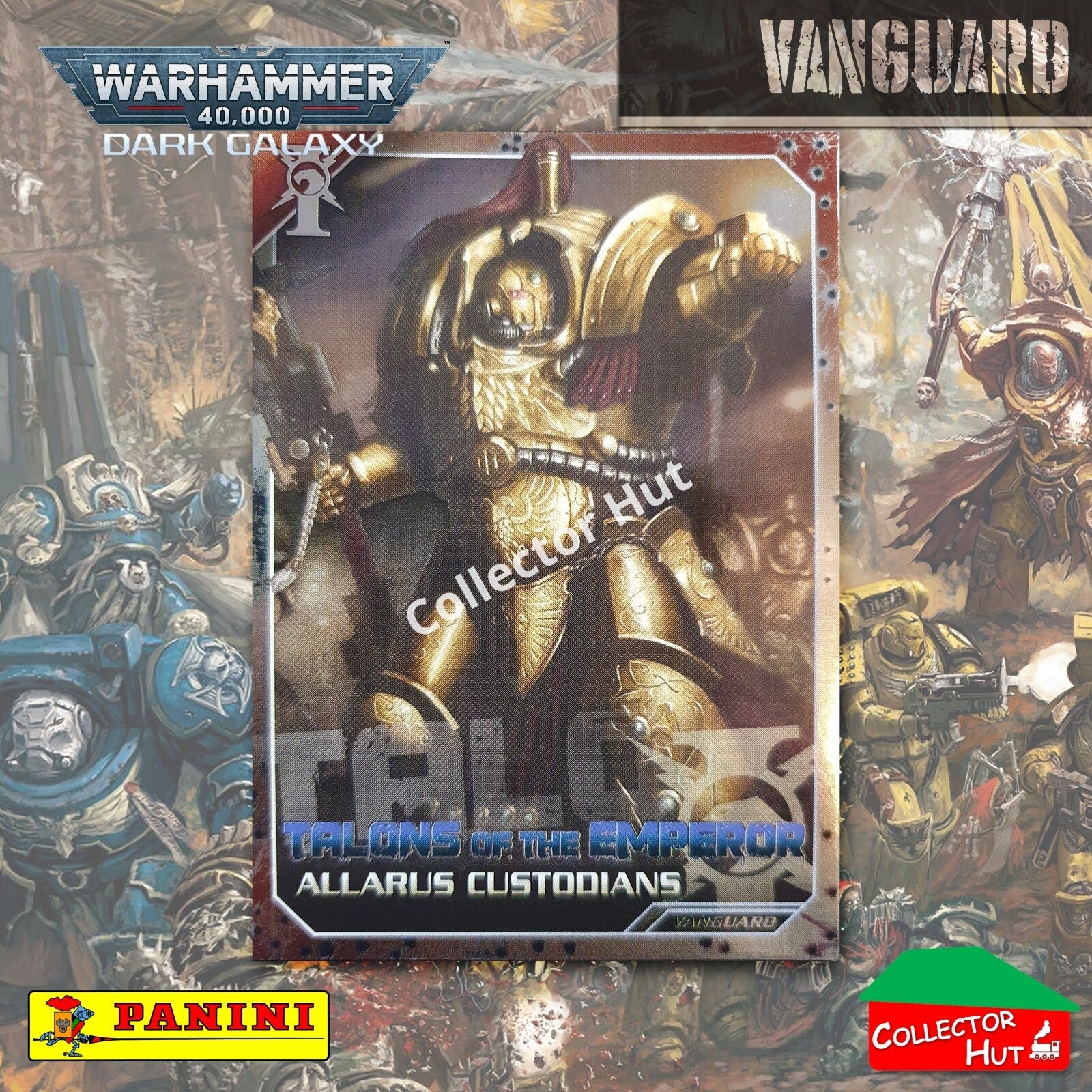 PANINI Warhammer 40,000 Dark Galaxy Parallel Trading Card Crusade Vanguard Purge
