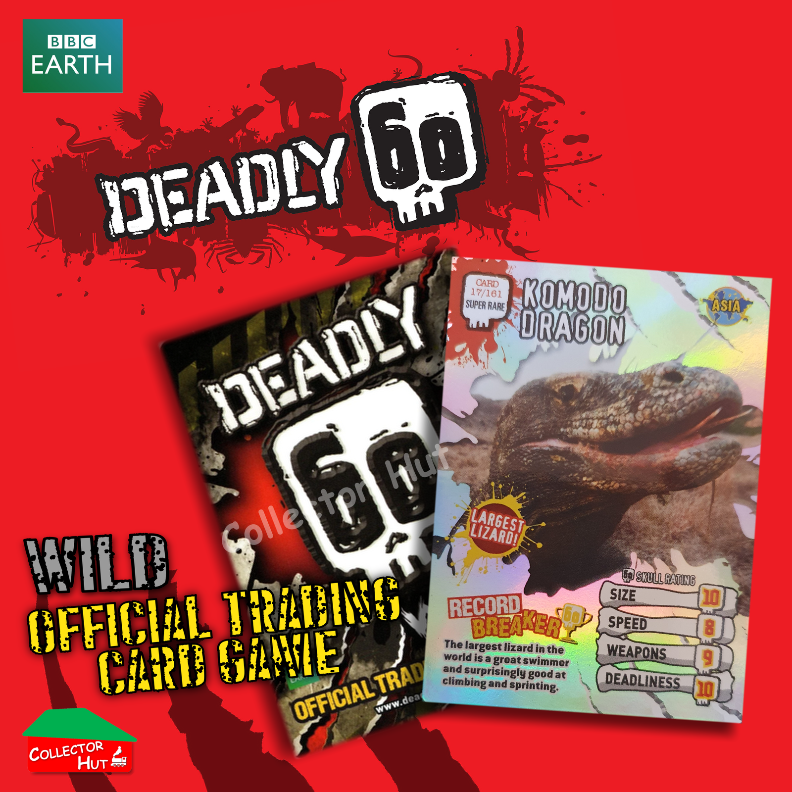 CBBC Deadly 60 Season 1, 2 & Wild FOIL RARE LIMITED Trading Cards