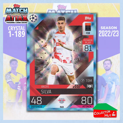 Topps Match Attax Europa Champions League 2022/23 Crystal Parallel Cards 190-387