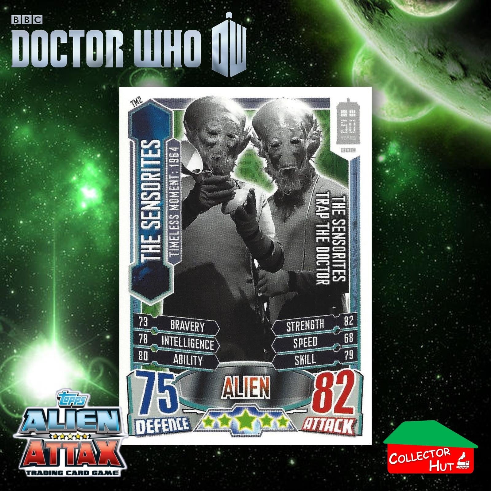 Topps Doctor Who Alien Attax 50th Anniversary Edition Companion Timeless Cards
