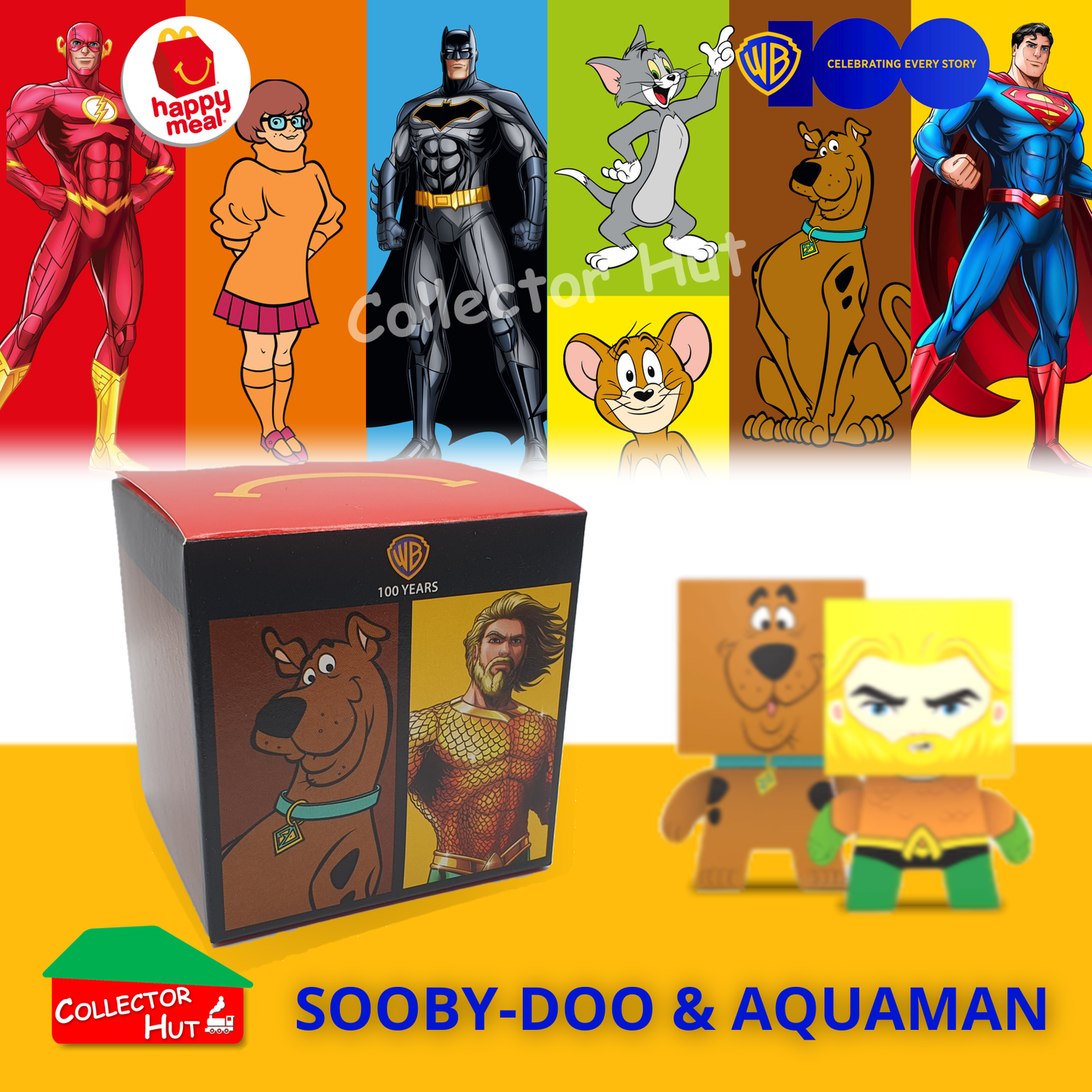 McDonald's Happy Meal WB Warner Brothers 100th Year Anniversary DC Tin Head Toys