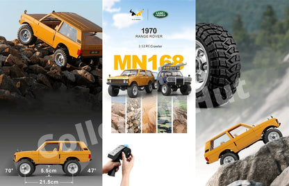 MN168 RC Rock Crawler 1:12 Scale Premium Land Rover 1970 Design Upgradable Boxed